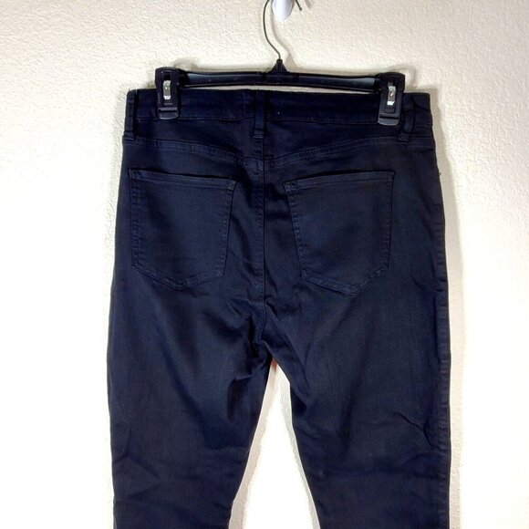 PISTOLA Womens Black Moto Skinny Pants Size 30 Cotton Blend Stretch - Picture 7 of 12